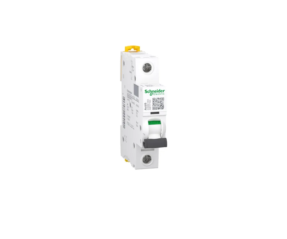 قاطع دائرة مصغر Acti9 iC60N ‏1P ‏63 A منحنى C